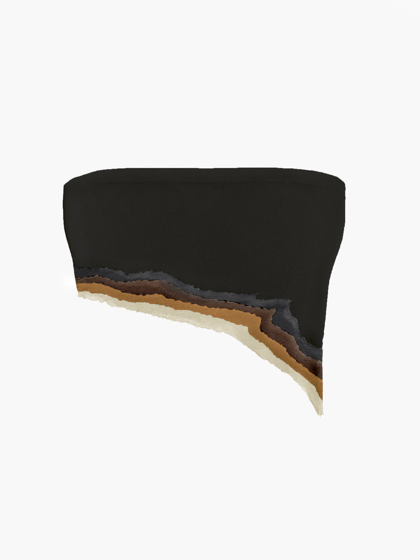 FLAME TUBE TOP - BLACK