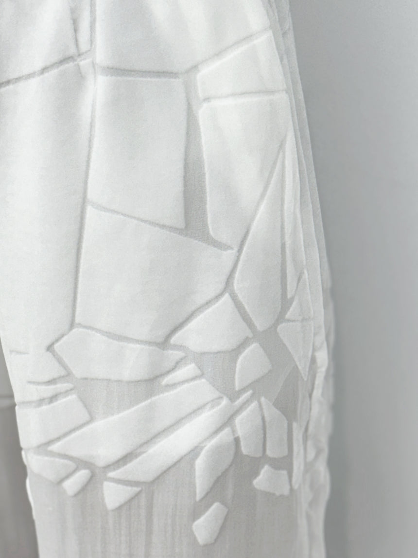 (SS26 PRE-ORDER) CRACKED TAILORED SHIRT - WHITE
