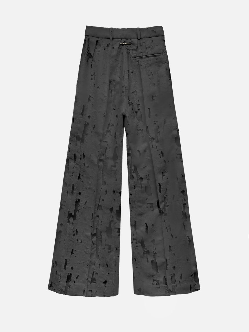 TORN TROUSERS - DARK GREY