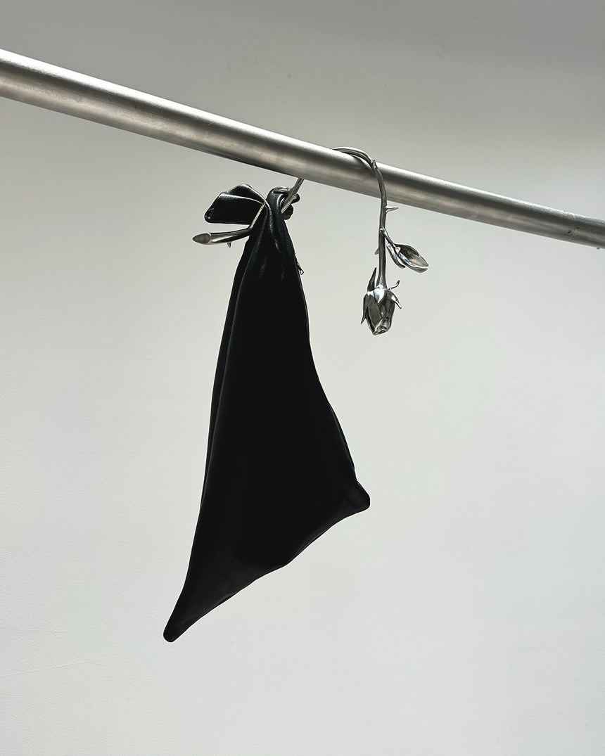 Wilted Rose Bag - BLACK