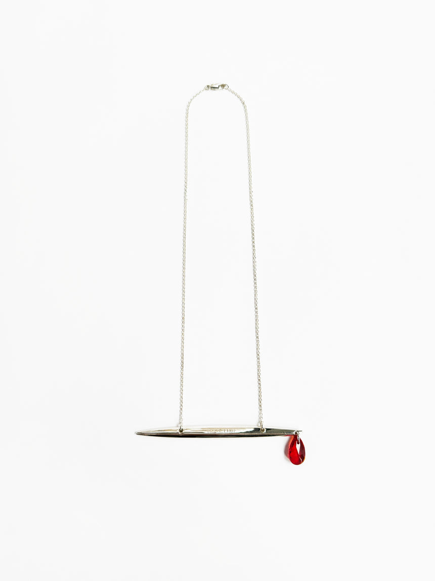 NEEDLE PRICK RUBY NECKLACE