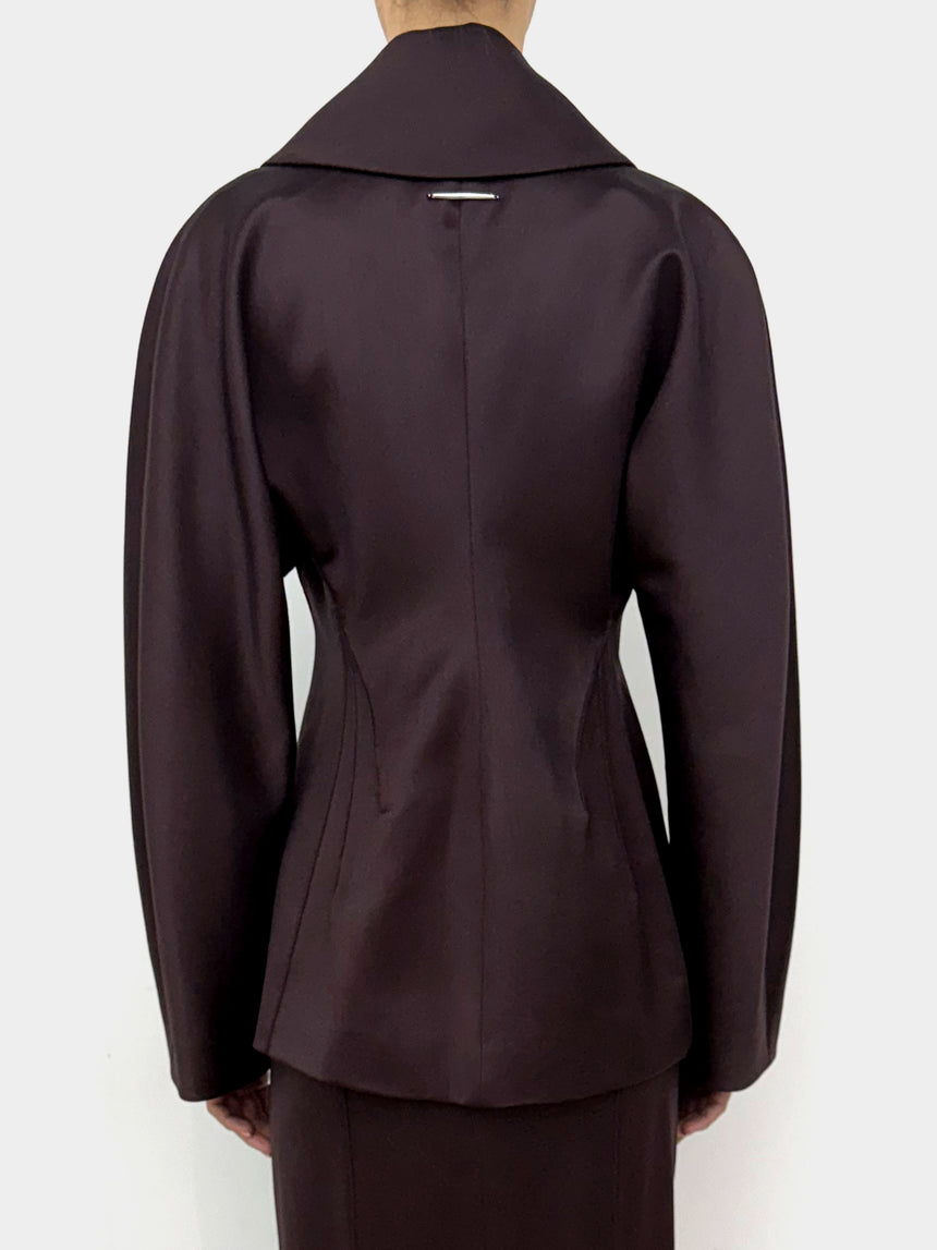 (SS26 PRE-0RDER) PADLOCKS BLAZER - BURGUNDY
