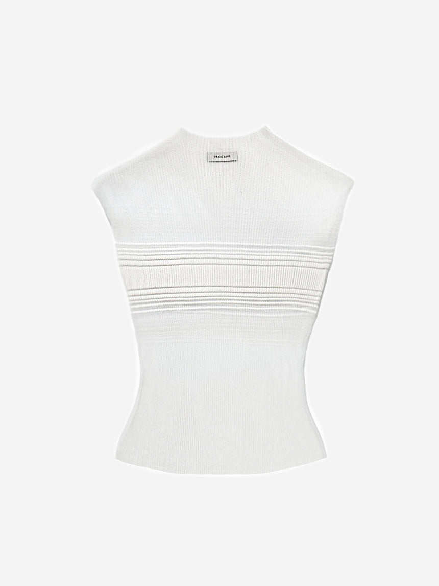 EVANESCENT CENSOR TOP - SNOW