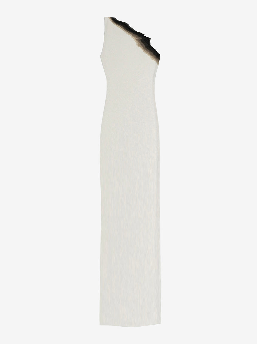 FLAME ONE SHOULDER MAXI DRESS - IVORY