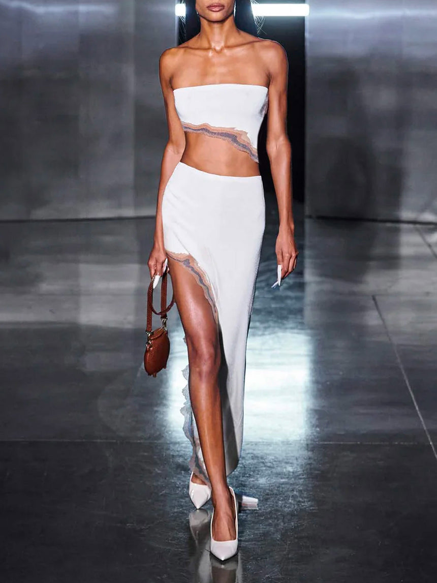 FLAME TUBE TOP - IVORY