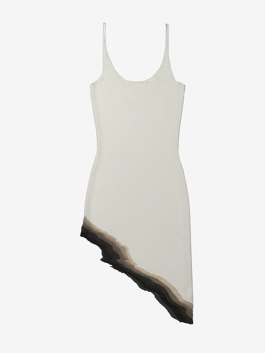 FLAME SLIT MINI DRESS - IVORY