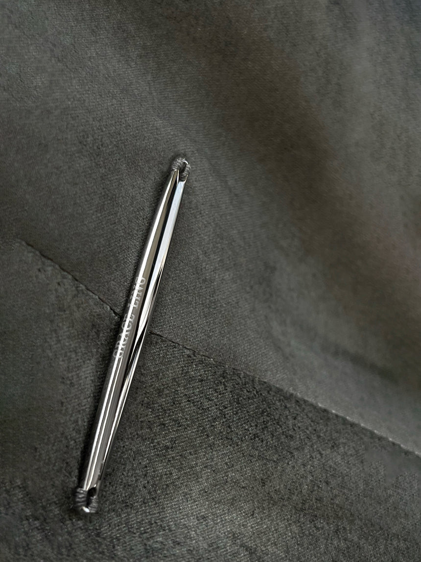 FOG STITCHES WRAP SHIRT IN SILK ORGANZA