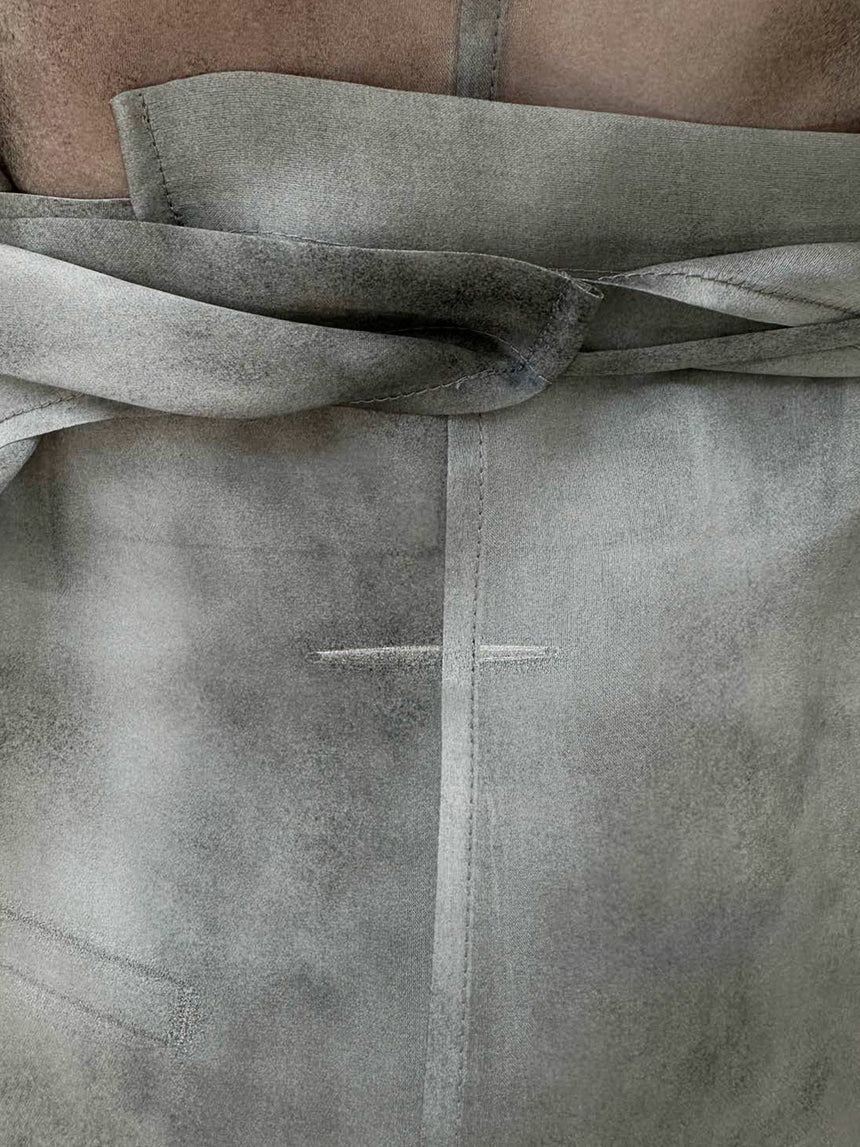 FOG STITCHES WRAP SHIRT IN SILK ORGANZA