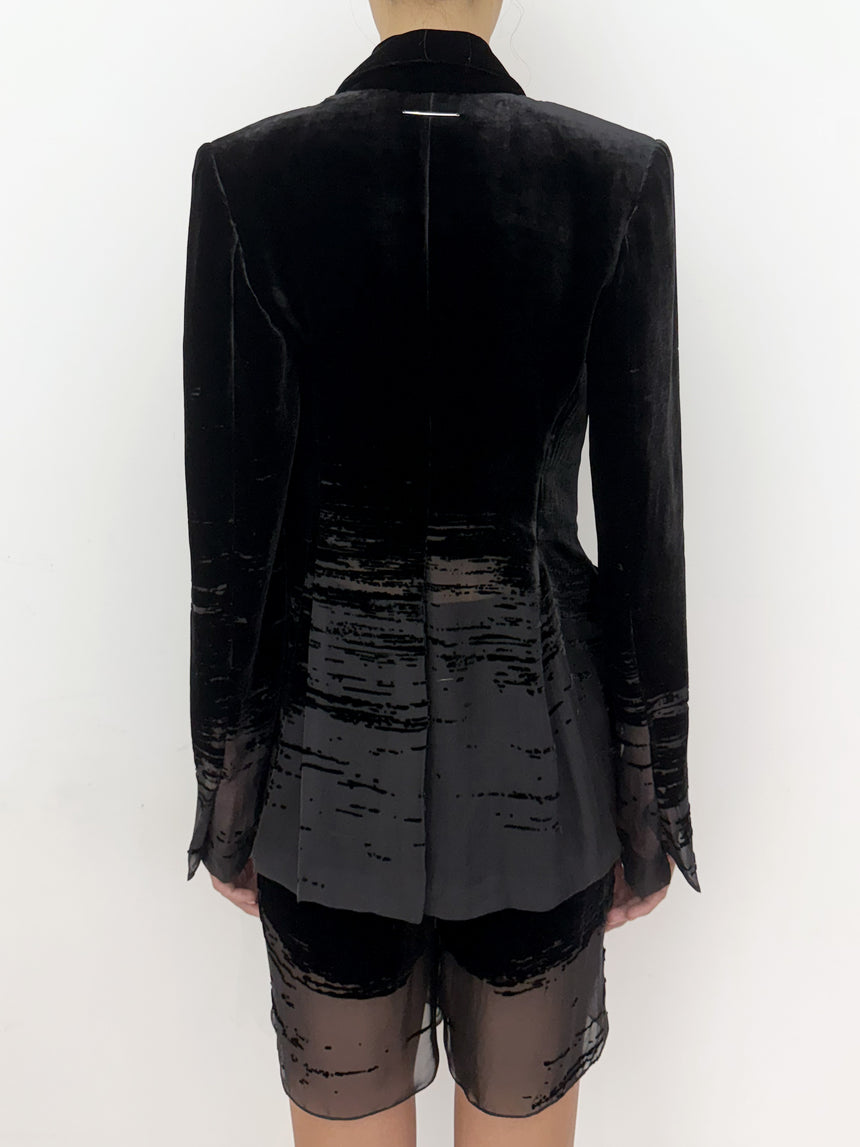 (SS26 PRE-ORDER) GLITCH MINI SHORTS - BLACK