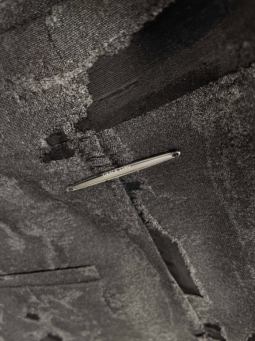 TORN TROUSERS - DARK GREY