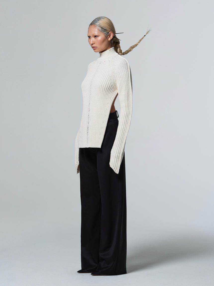 OPEN BACK SWEATER