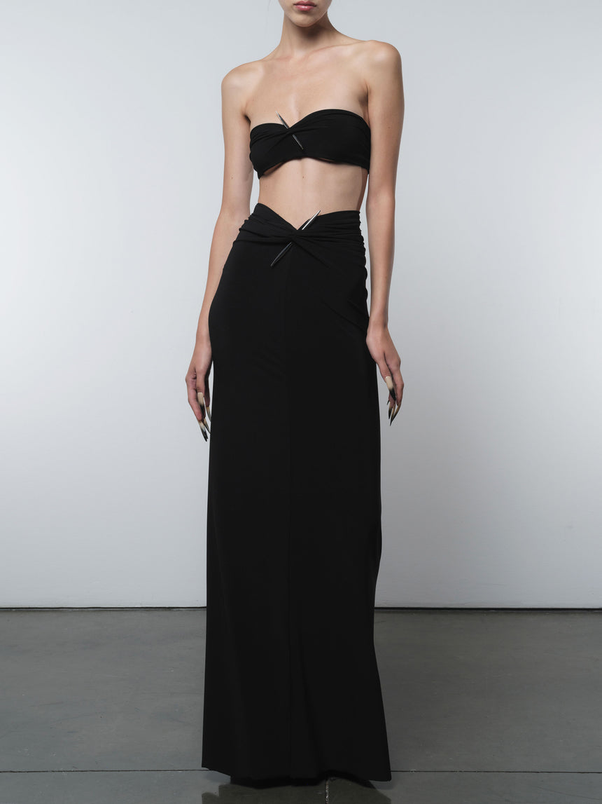 PIERCED DAGGER SKIRT