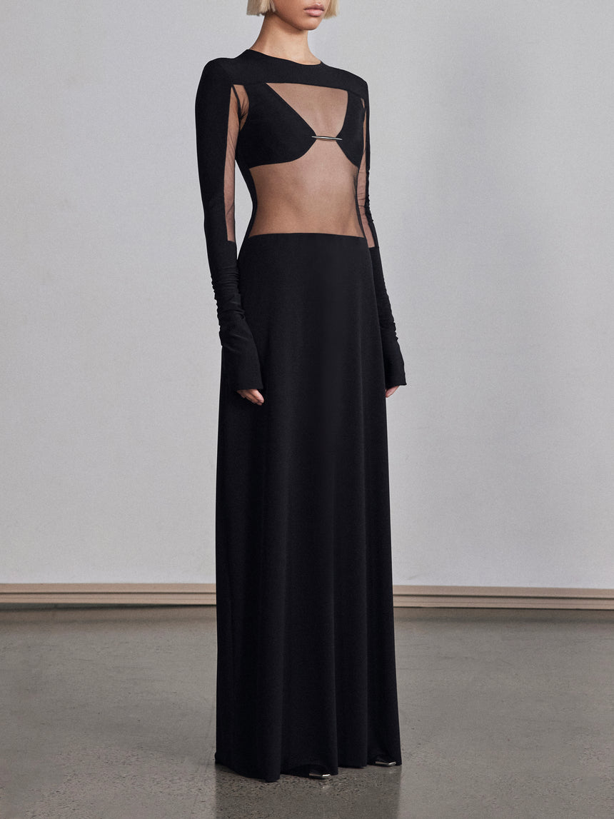 SQUARE CUT OUT (MAXI DRESS)