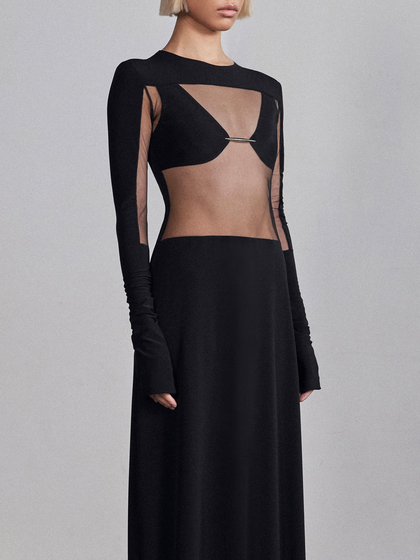 VERTEBRAE BRALETTE - BLACK