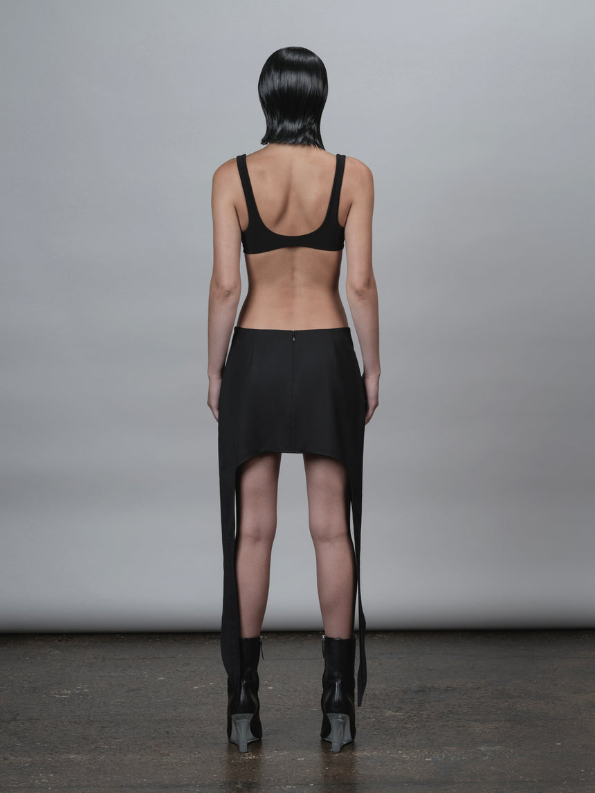 LOW-RISE SIDE DROP ULTRA MINI SKIRT