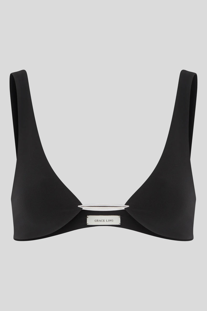 VERTEBRAE BRALETTE - BLACK