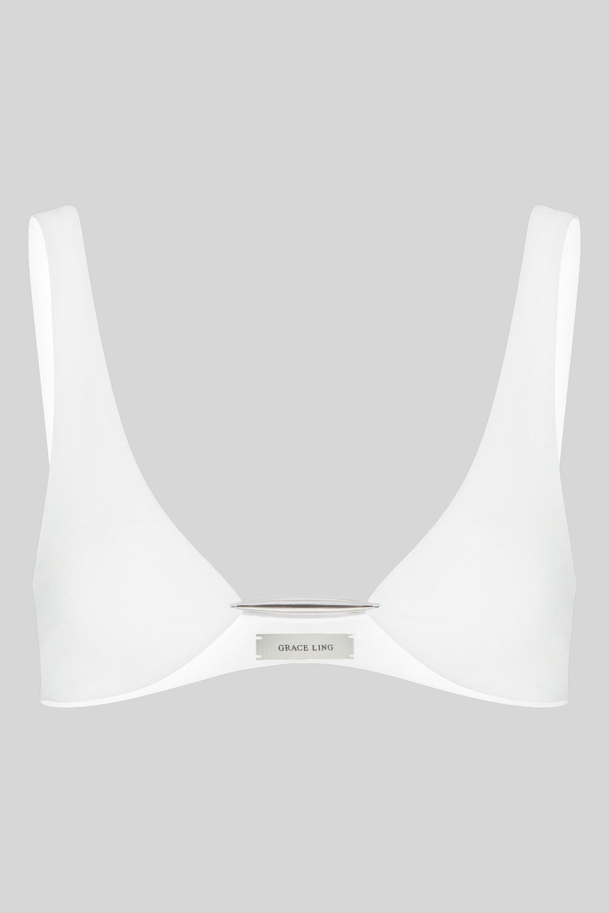 VERTEBRAE BRALETTE - WHITE