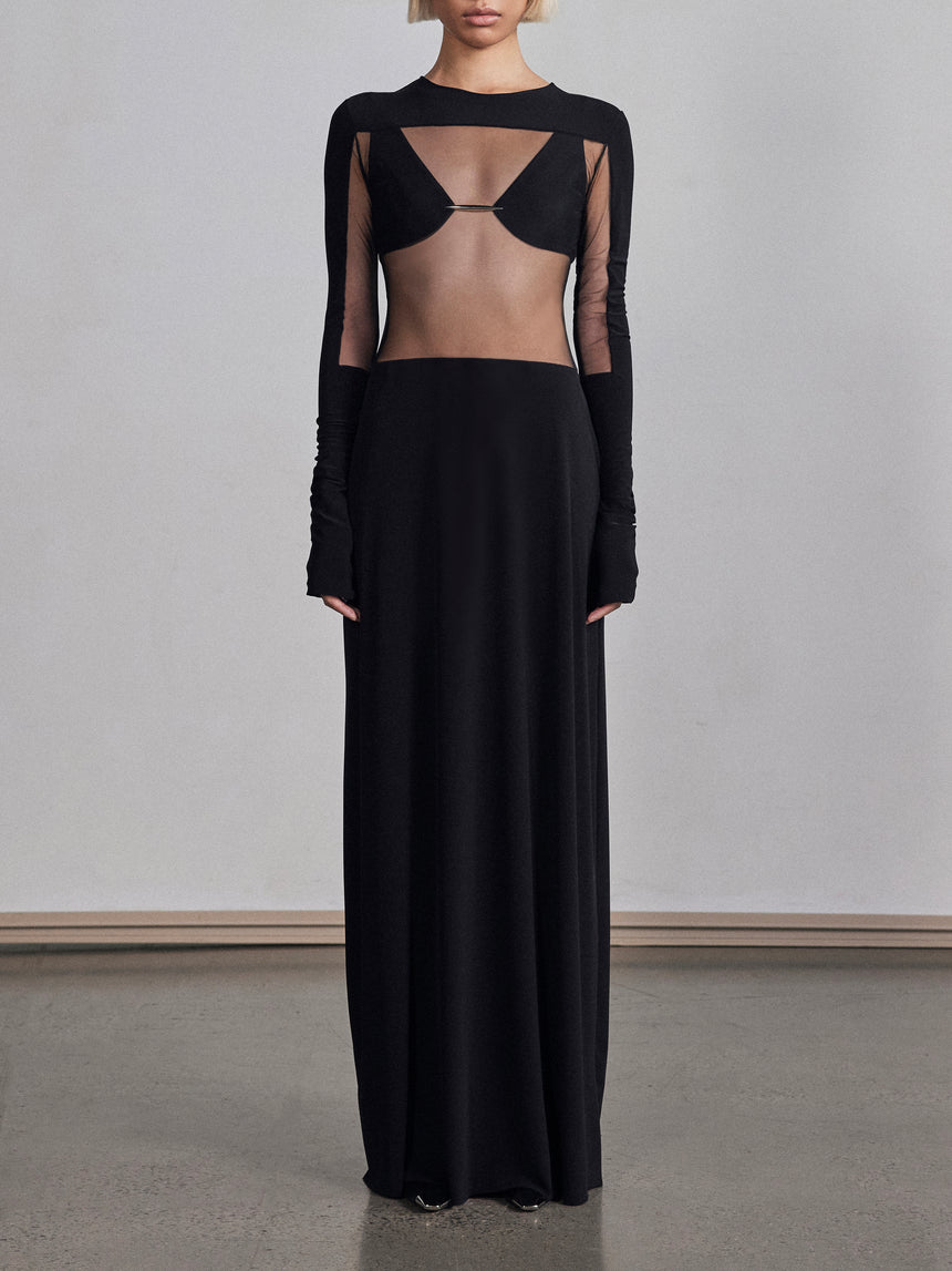 SQUARE CUT OUT (MAXI DRESS)