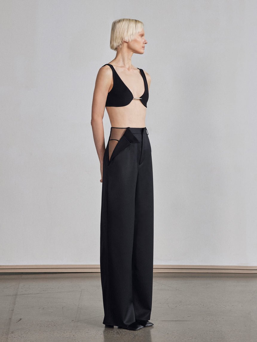 VERTEBRAE BRALETTE - BLACK