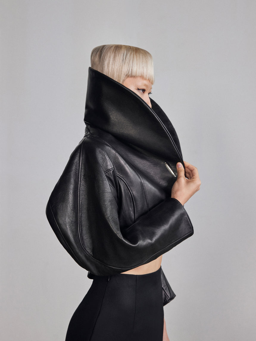 CIRCLE BOLERO (LEATHER)