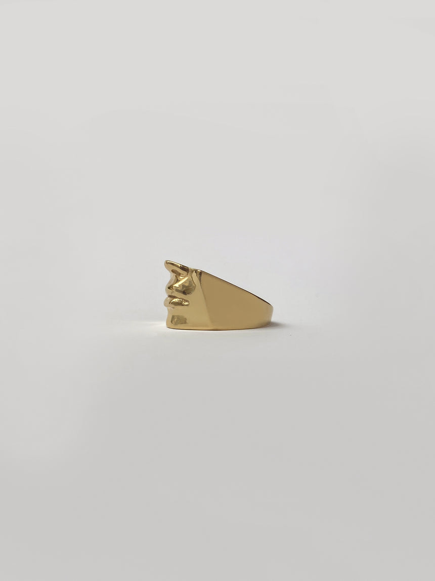 SELF PORTRAIT RING IN GOLD