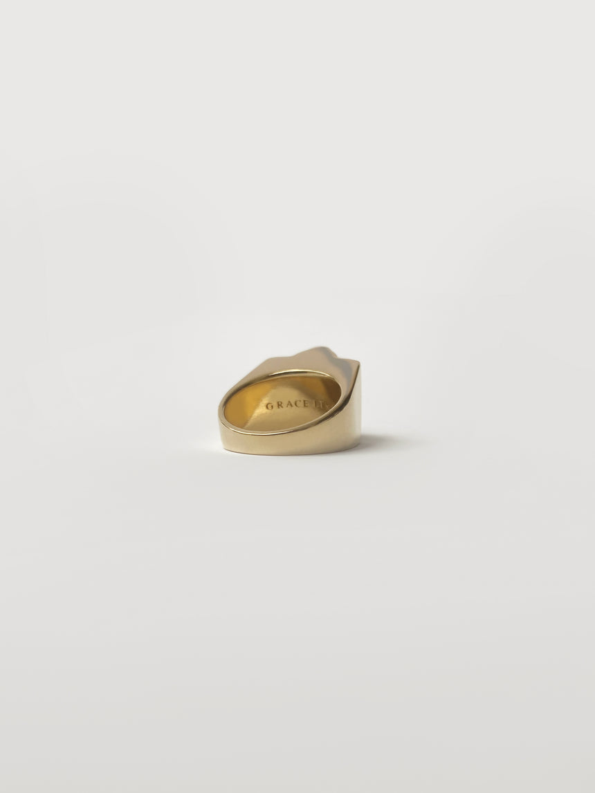 SELF PORTRAIT RING IN GOLD