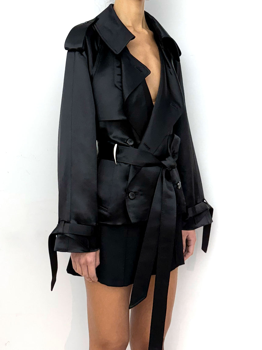 (SS26 PRE-ORDER) CLAW LIQUID CROPPED TRENCH