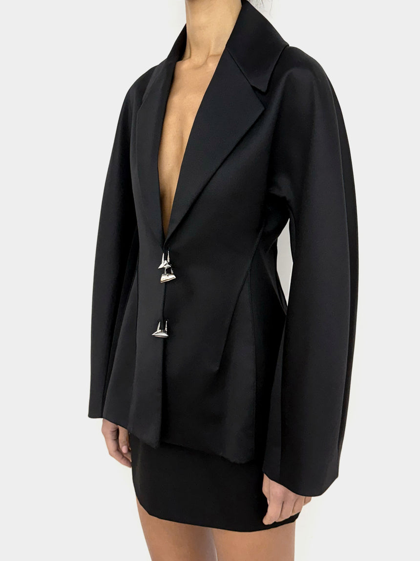 (SS26 PRE-ORDER) PADLOCKS BLAZER - BLACK