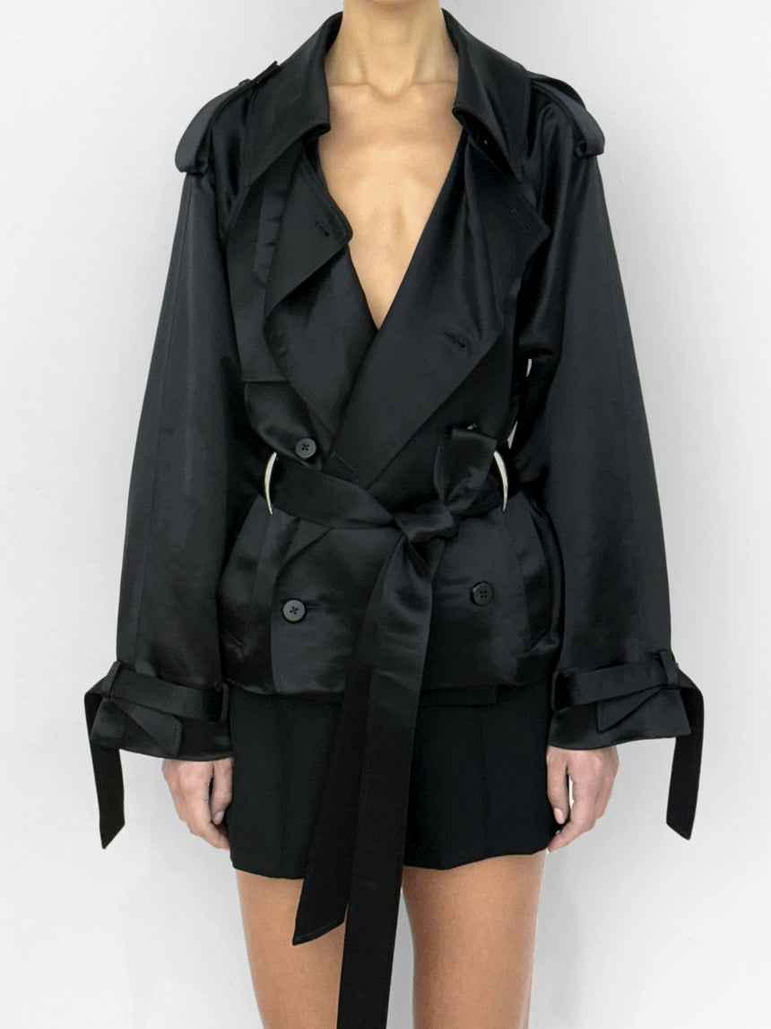 (SS26 PRE-ORDER) CLAW LIQUID CROPPED TRENCH