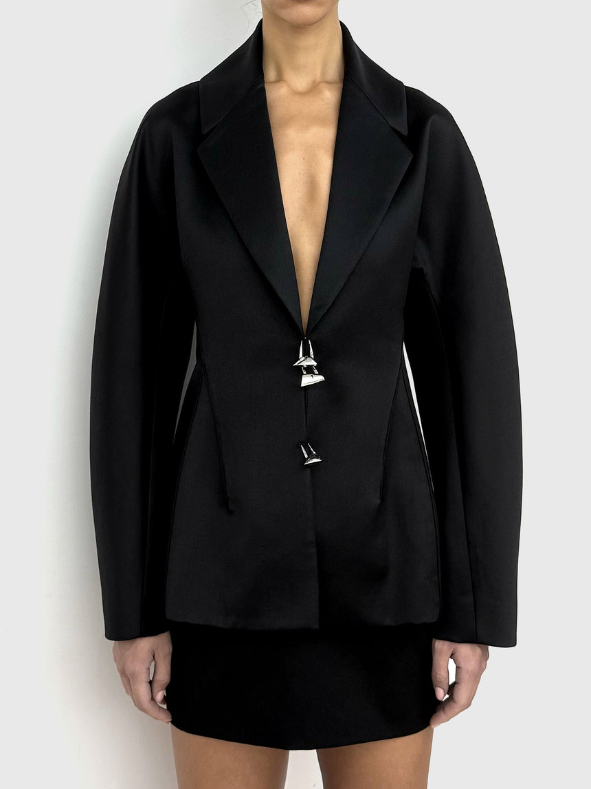 (SS26 PRE-ORDER) PADLOCKS BLAZER - BLACK
