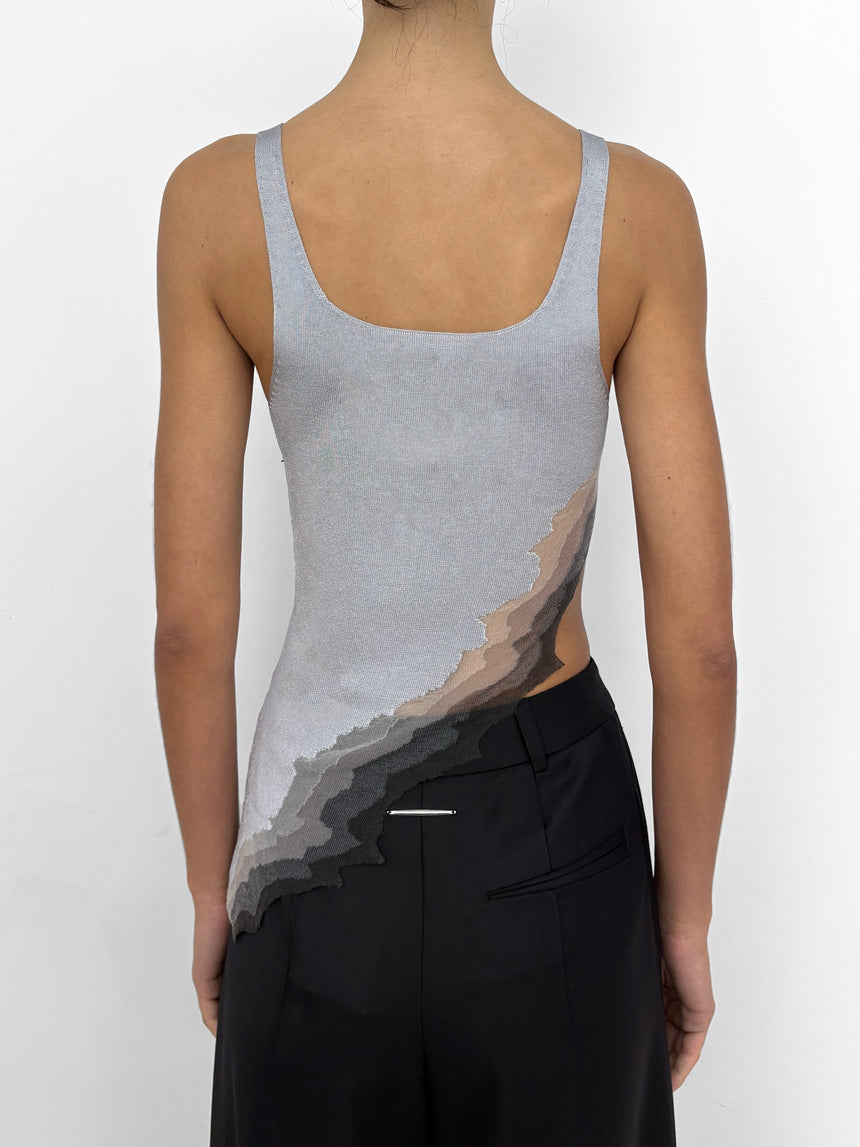 FLAME TANK TOP - ASH BURNT