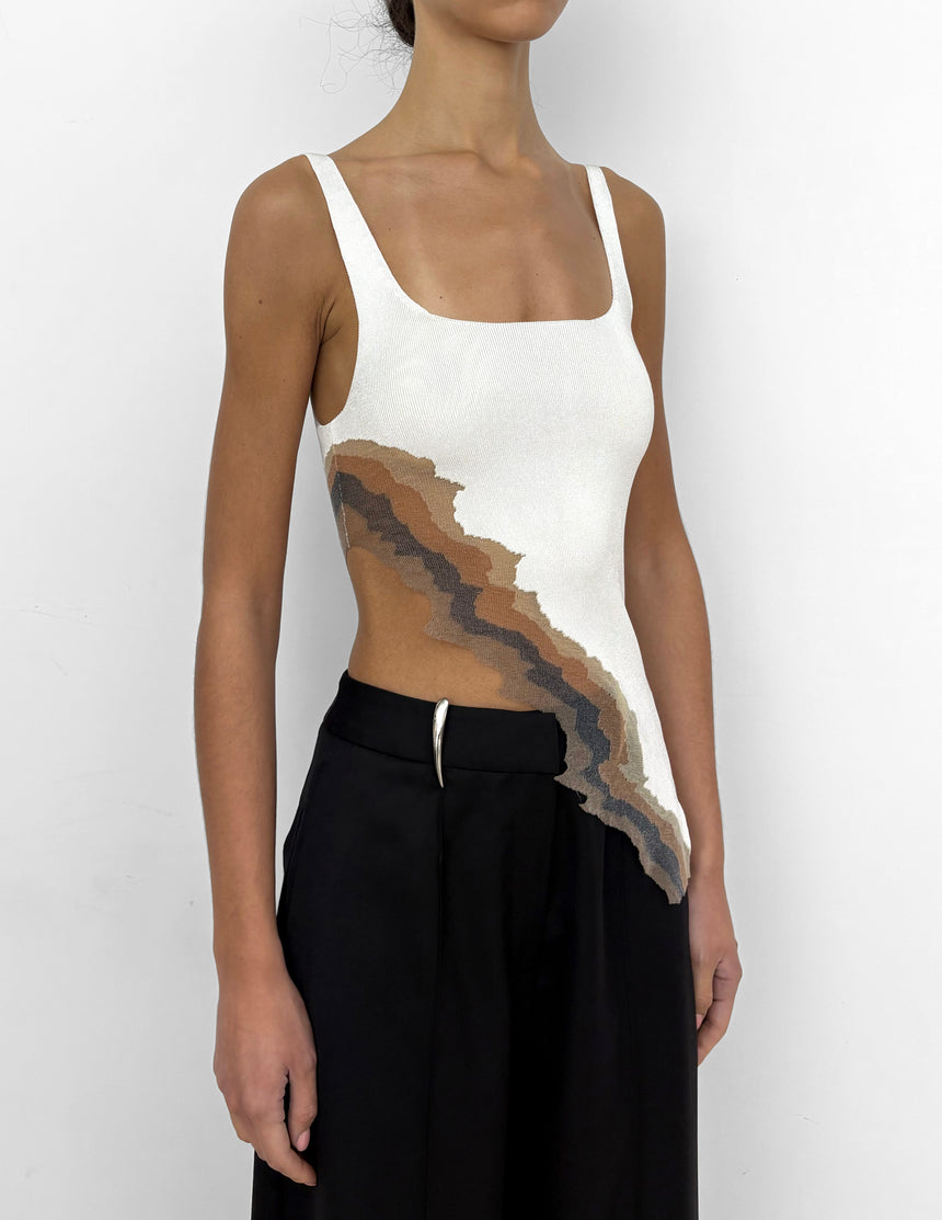 FLAME TANK TOP - IVORY