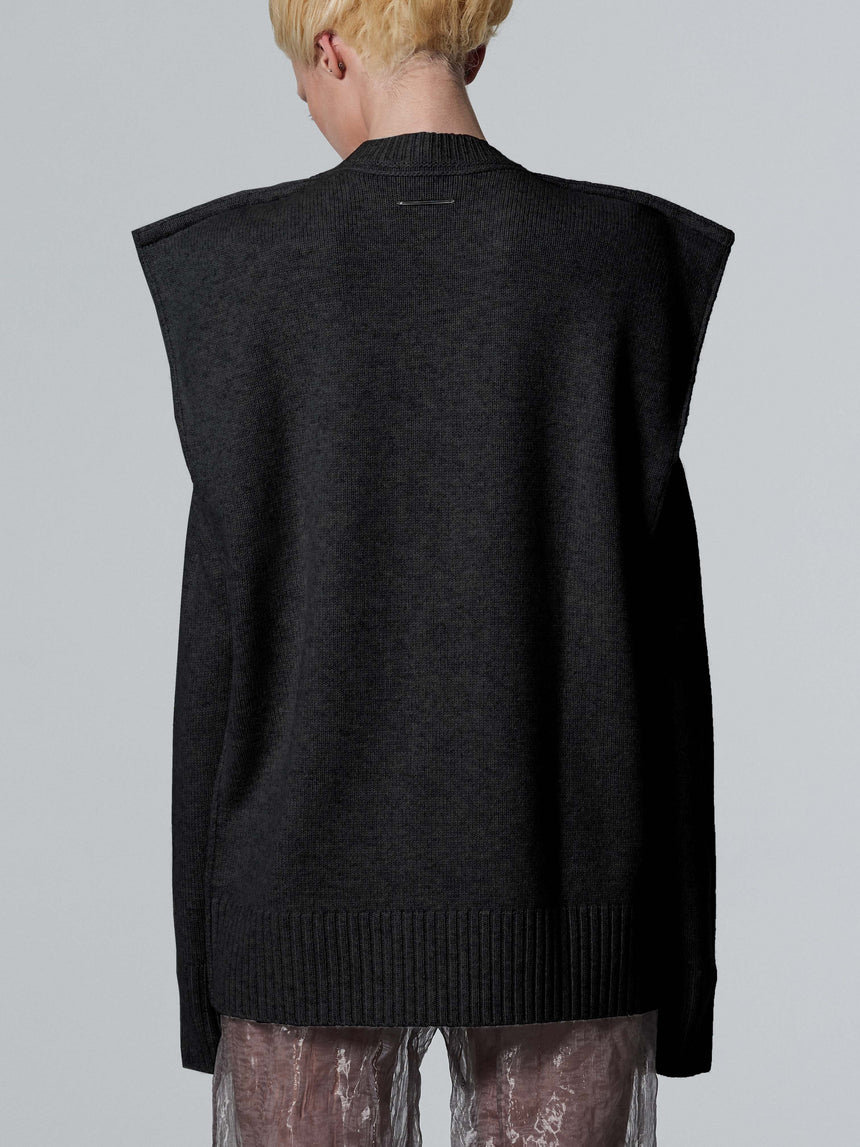 SQUARE SWEATER - BLACK