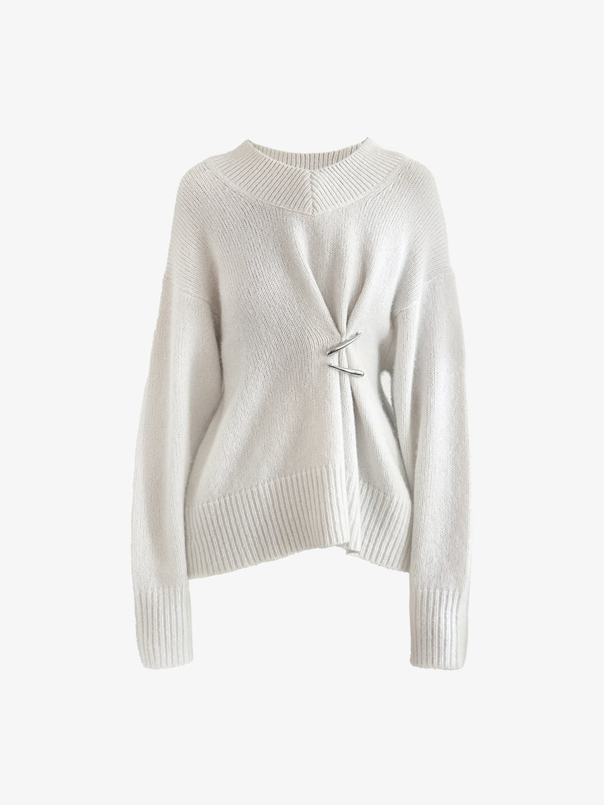 (FW25 Pre-order) CASHMERE CLAWS SWEATER - IVORY