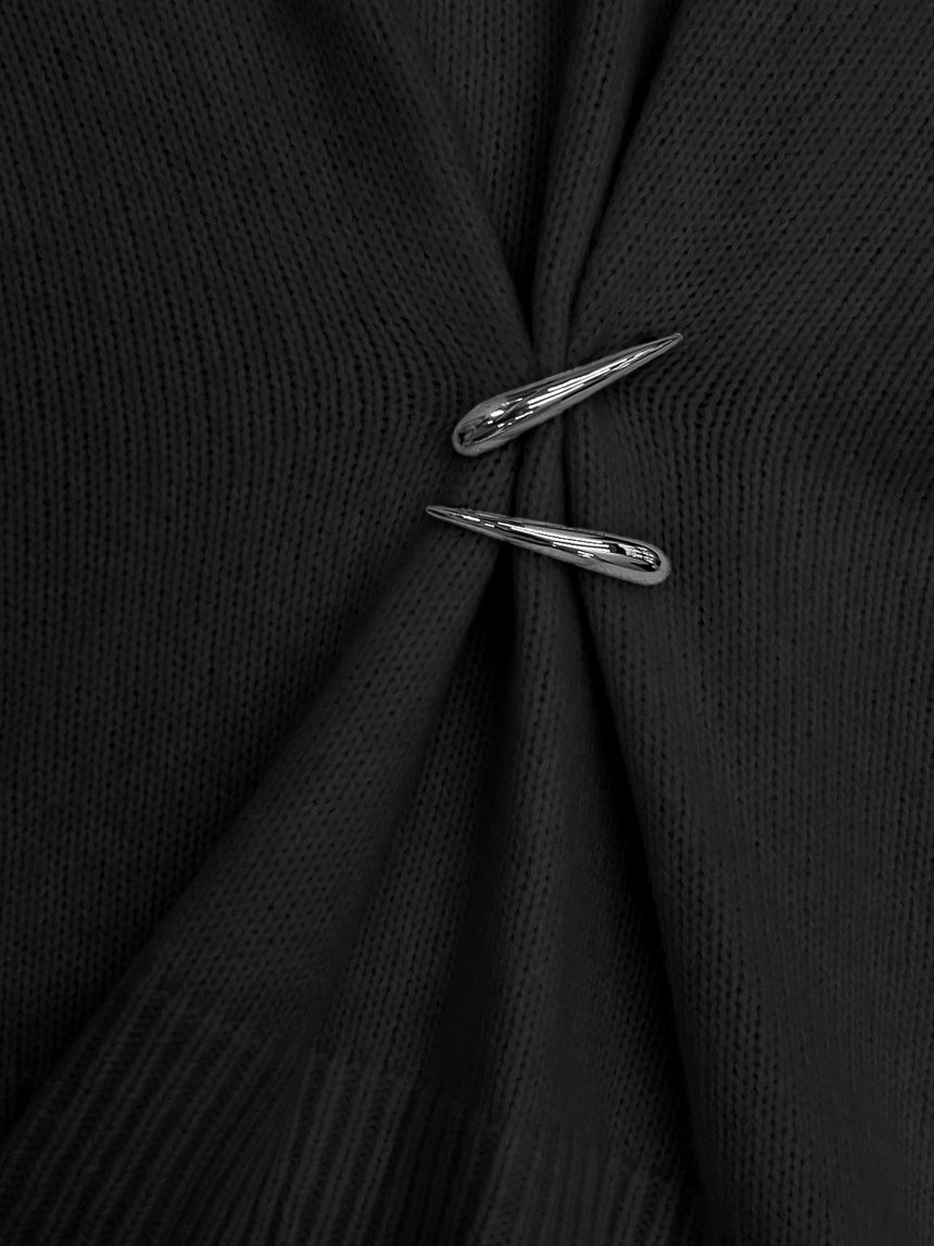 (FW25 Pre-order) CASHMERE CLAWS SWEATER - BLACK