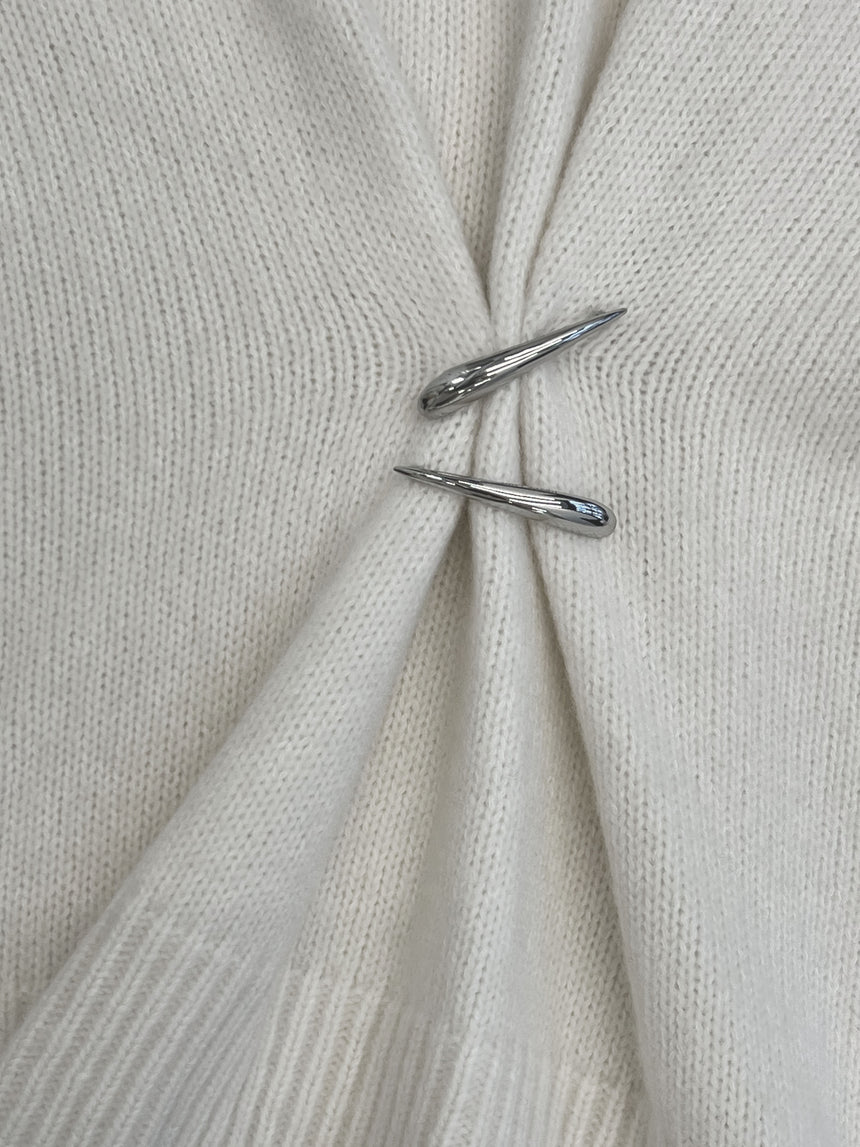 CASHMERE CLAWS SWEATER - IVORY