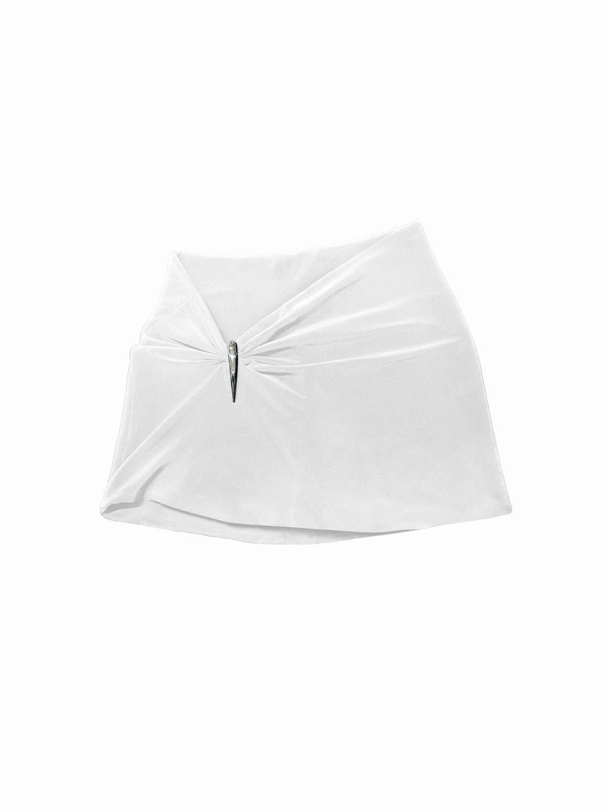 CLAW MINI SKIRT - IVORY (Pre-Order)