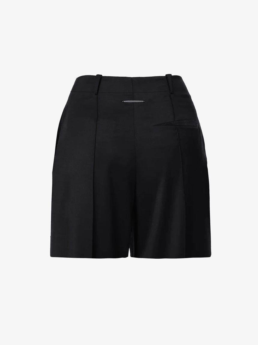 CLAW BELT LOOP TAILORED SHORTS - BLACK (Pre-Order)