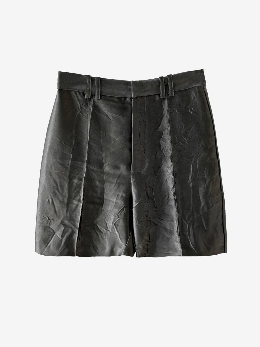 CRINKLED MINI SHORTS - GREY (Pre-Order)