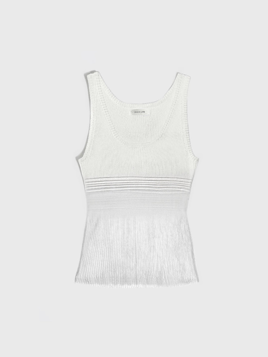 EVANESCENT TANK TOP - SNOW