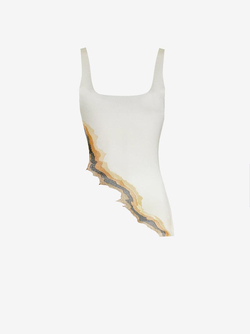 FLAME TANK TOP - IVORY