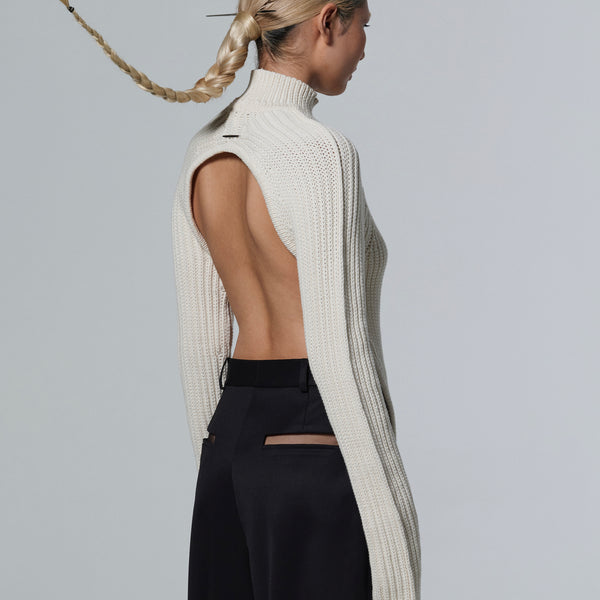 OPEN BACK SWEATER – GRACE LING