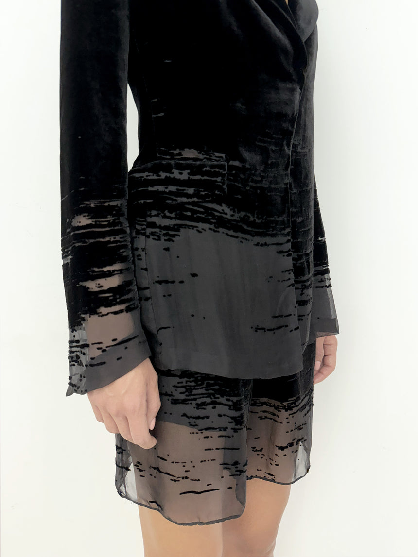 (SS26 PRE-ORDER) GLITCH MINI SHORTS - BLACK