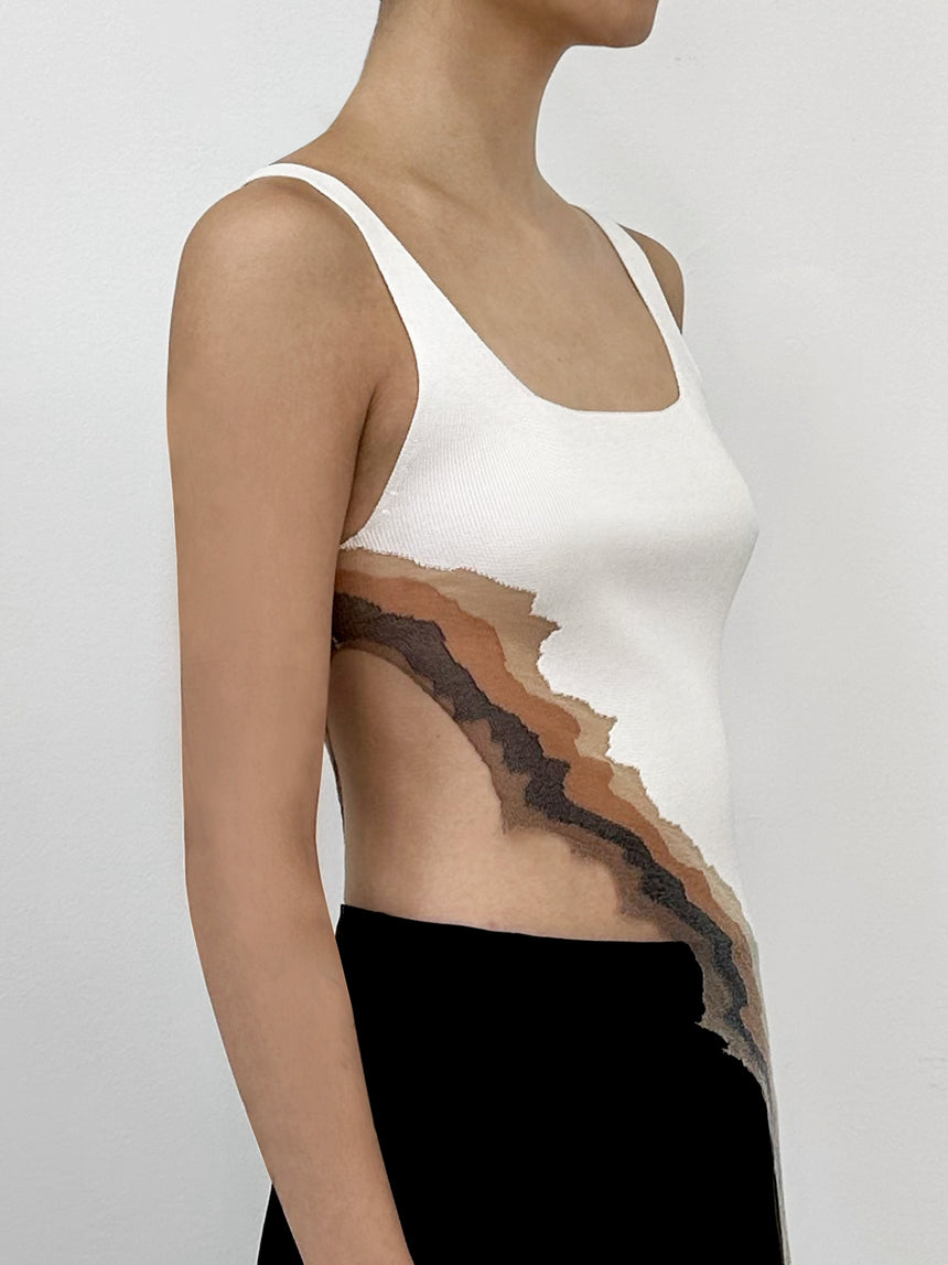 FLAME TANK TOP - IVORY