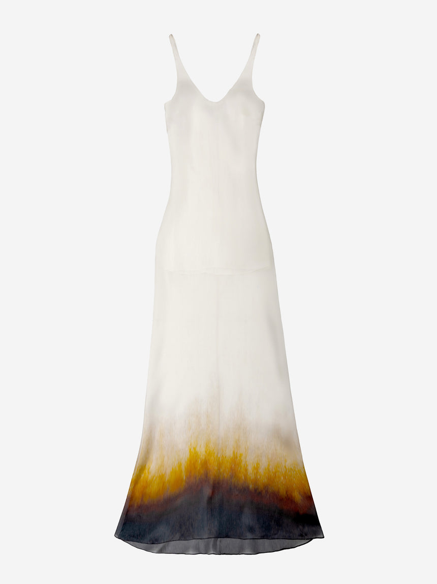 SILK BIAS SLIP DRESS - RUST EDGE (Pre-Order)