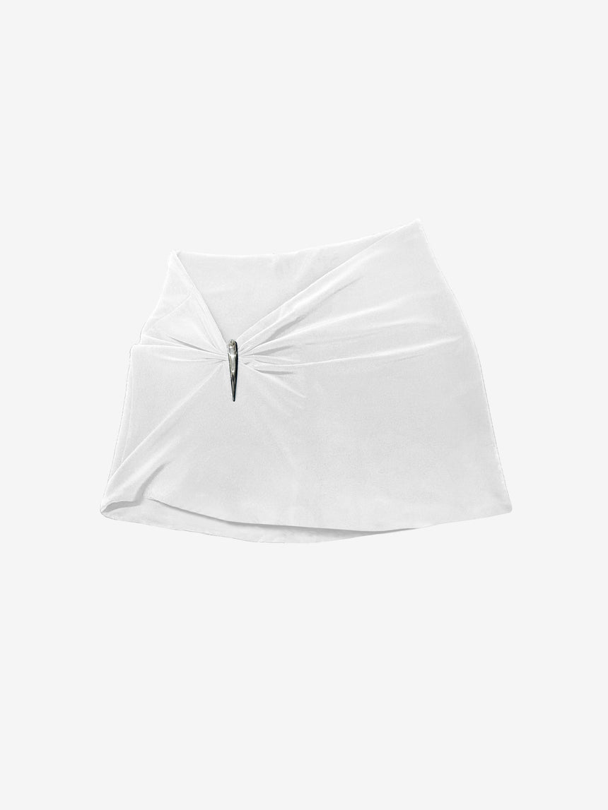 CLAW MINI SKIRT - IVORY