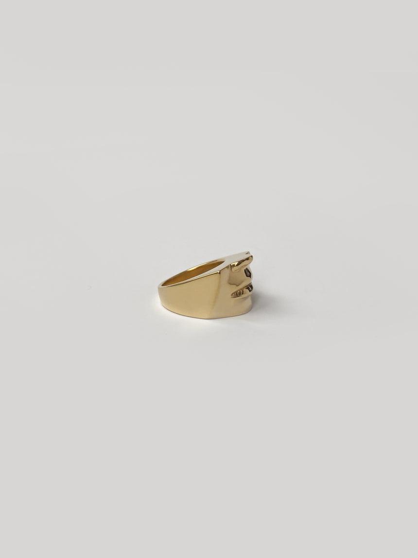 SELF PORTRAIT RING IN GOLD